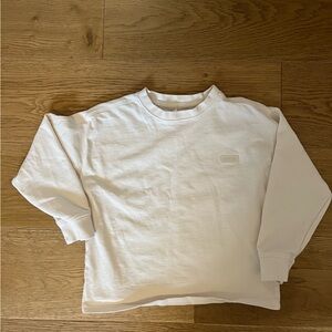 Zara Girls Cream Cotton Basic Lightweight Sweater